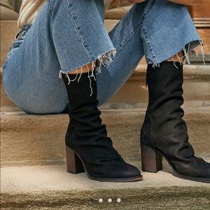 Elle block heel boot